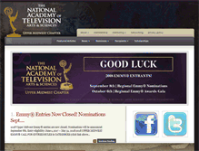 Tablet Screenshot of midwestemmys.org